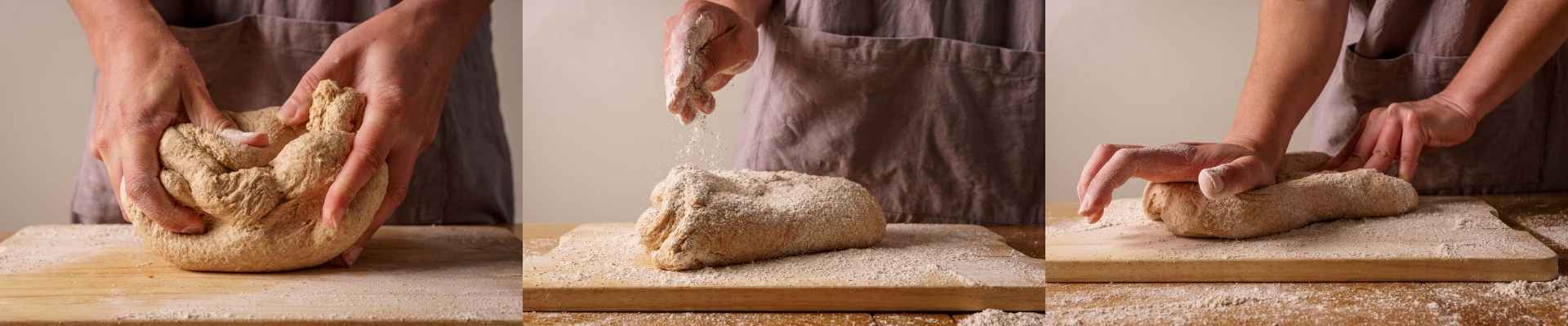 Baker Branding Kneading Bread